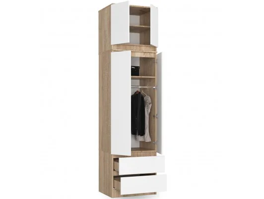 NADSTAWKA DO SZAFY S60 STAR DĄB SONOMA/BIAŁA