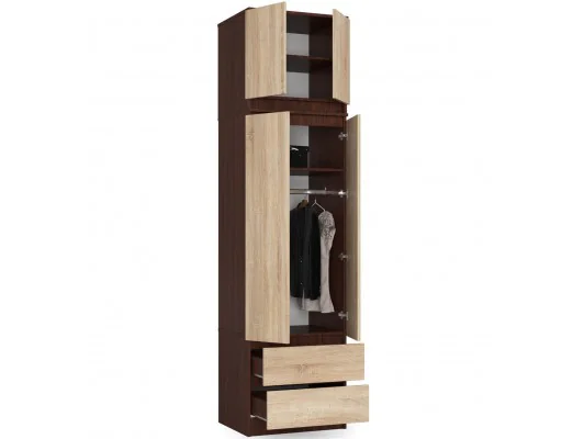 NADSTAWKA DO SZAFY S60 STAR WENGE/SONOMA