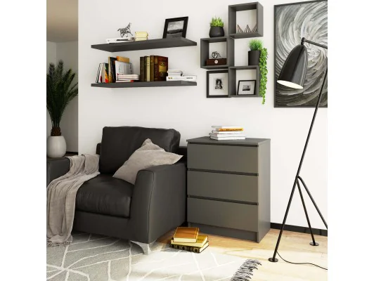 KOMODA K60 3SZ CLP GRAFIT SZARY