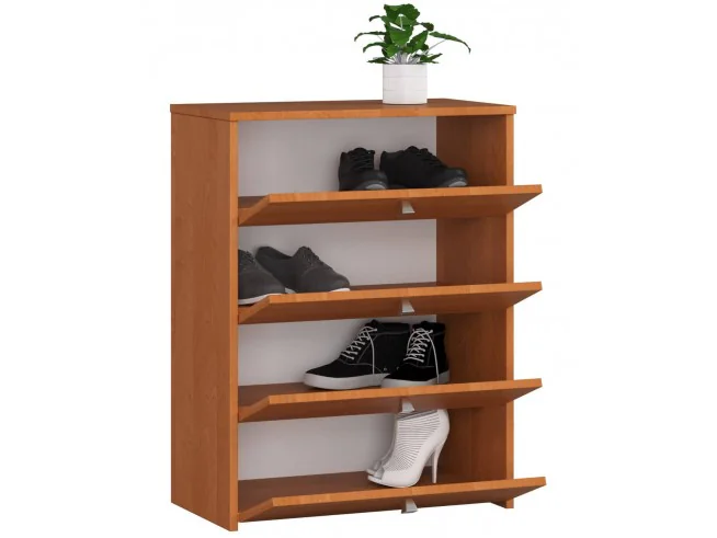 Szafka na buty RUBIN 4 uchylne drzwiczki 66 cm - olcha
