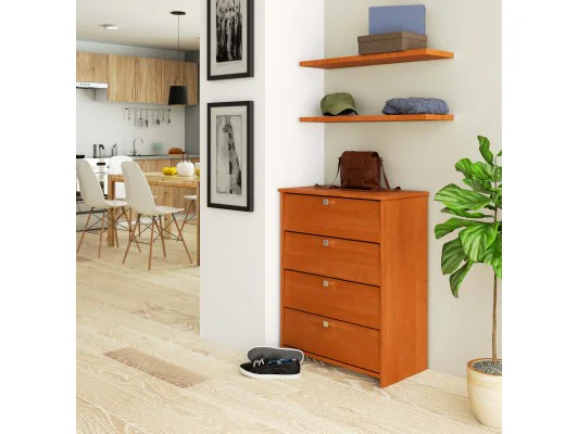 Szafka na buty RUBIN 4 uchylne drzwiczki 66 cm - olcha