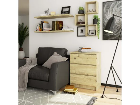 KOMODA K60 3SZ CLP PK DĄB ARTISAN