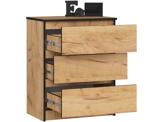KOMODA K60 3SZ CLP PK DĄB CRAFT