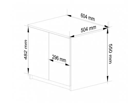 NADSTAWKA DO SZAFY S60 STAR DĄB ARTISAN