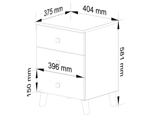 KOMODA MOBI K-03 KASZMIR ZŁOTO