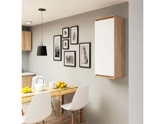 SZAFKA WISZĄCA - WITRYNA W40 CLP SONOMA / BIAŁA