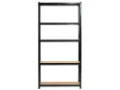 2x Regał metalowy garażowy 90x30x180 czarny