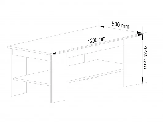 ŁAWA KAWOWA KAMI BIAŁA