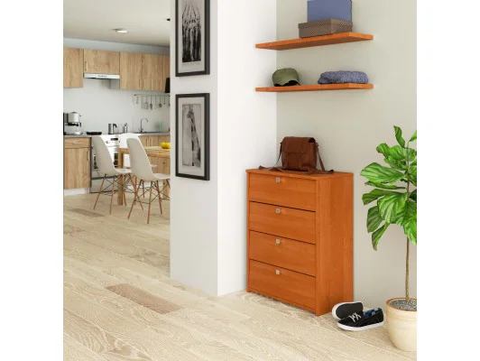 Szafka na buty 4 uchylne drzwiczki 60 cm - olcha