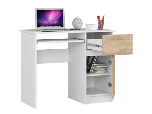 Zobacz BIURKO KOMPUTEROWE PIKSEL PK BIAŁE / SONOMA - PRAWE BIURKO KOMPUTEROWE PIKSEL PK BIAŁE / SONOMA - PRAWE