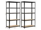 2x REGAŁ METALOWY 80x40x180 CZARNY