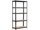 2x REGAŁ METALOWY 80x40x180 CZARNY