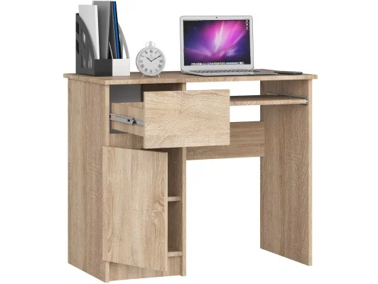 BIURKO KOMPUTEROWE 90 cm PIKSEL LEWE PK SONOMA