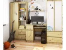 Biurko komputerowe 90 cm Piksel lewe - dąb artisan