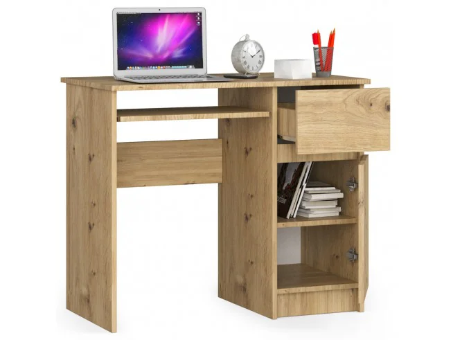 BIURKO KOMPUTEROWE PIKSEL DĄB ARTISAN - PRAWE