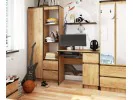 Biurko komputerowe 90 cm Piksel prawe - dąb craft