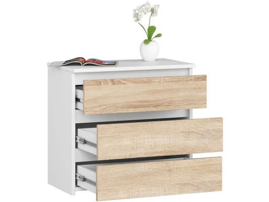 SZAFKA NOCNA CL3 60 cm PK BIAŁA / SONOMA