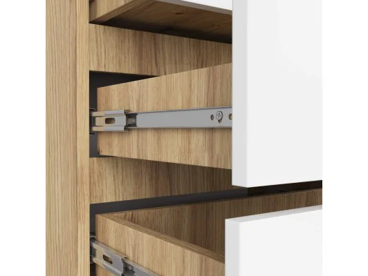 KOMODA CL3 3SZ CLP PK DĄB ARTISAN / BIAŁY