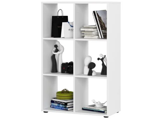 Zobacz Regał QUAD 6 półek - biały Regał QUAD 6 półek - biały