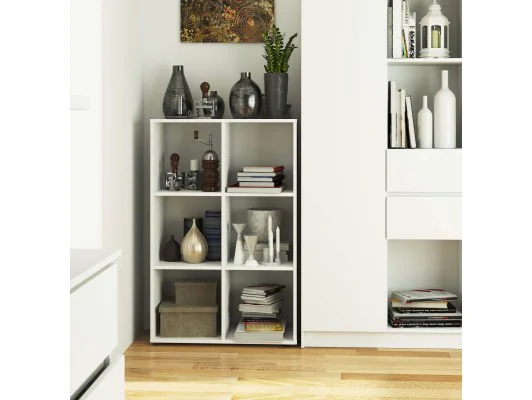 Regał QUAD 6 półek - biały