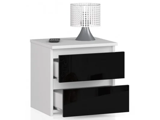 Zobacz KOMODA CL2 2SZ CLP CZARNY POŁYSK KOMODA CL2 2SZ CLP CZARNY POŁYSK