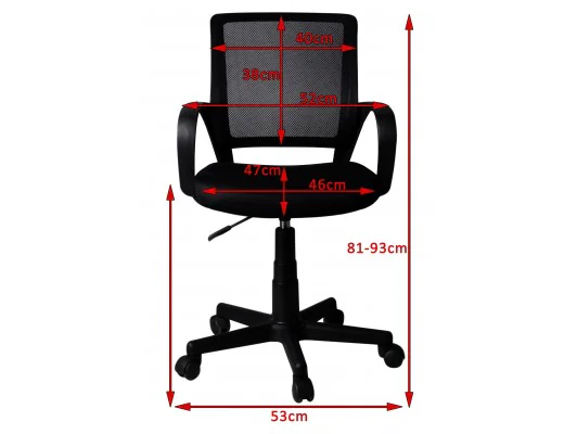 FOTEL OBROTOWY FD-6 BIAŁY / NIEBIESKI