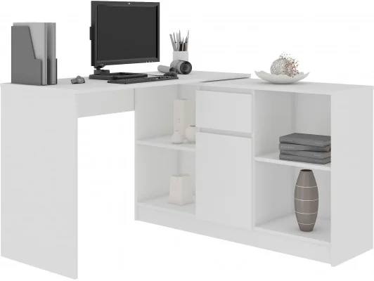 BIURKO B-17 PROSTE 120 cm BIAŁE WOLNOSTOJĄCE