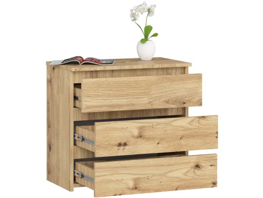 KOMODA CL3 3SZ CLP PK DĄB ARTISAN