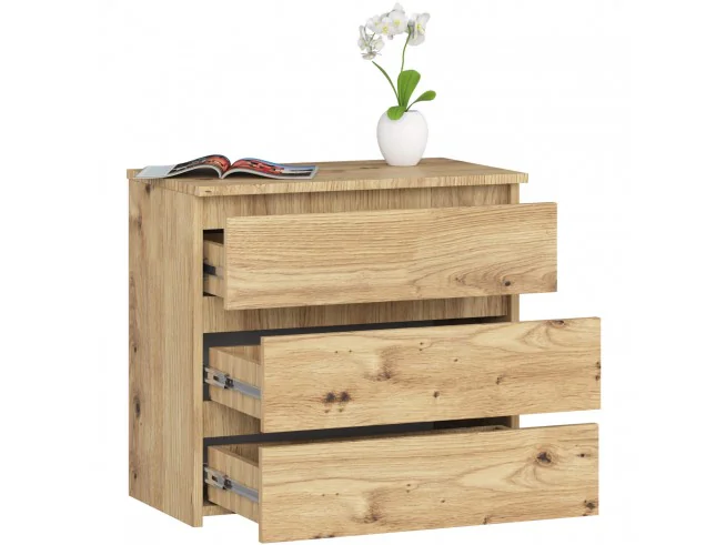 KOMODA CL3 3SZ CLP PK DĄB ARTISAN