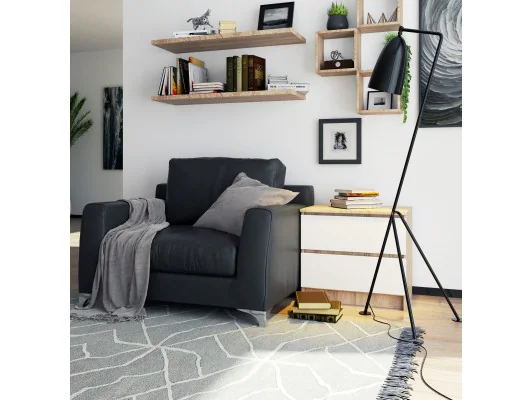 KOMODA K60 2SZ CLP DĄB SONOMA / BIAŁY