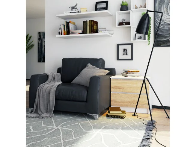 KOMODA K60 2SZ CLP PK BIAŁY / SONOMA