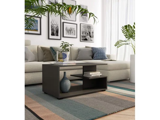 ŁAWA KAWOWA PIN GRAFIT SZARY