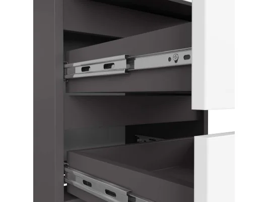 KOMODA CL3/40 GRAFIT PK SZARY / BIAŁA