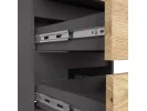 KOMODA CL3/40 PK GRAFIT SZARY / DĄB ARTISAN