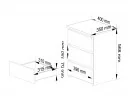 KOMODA CL3/40 PK BIAŁA / DĄB SONOMA