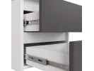 KOMODA CL3/40 PK BIAŁA / SZARA