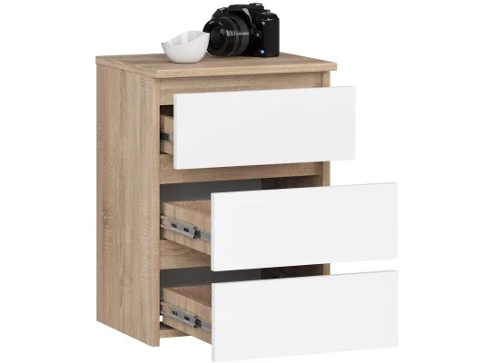 KOMODA CL3/40 PK DĄB SONOMA / BIAŁA