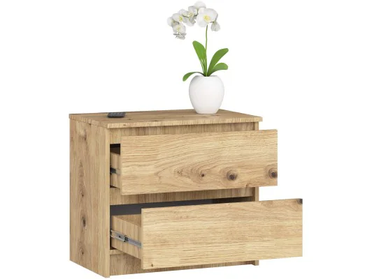 KOMODA K60 2SZ CLP PK DĄB ARTISAN