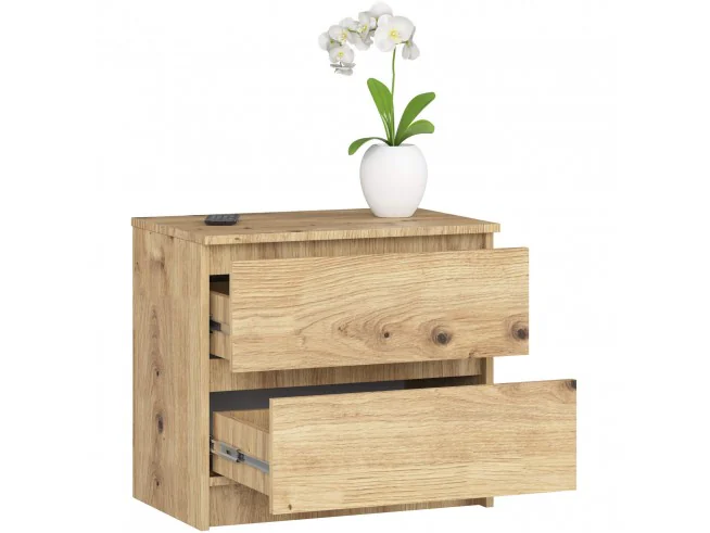 KOMODA K60 2SZ CLP PK DĄB ARTISAN