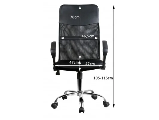 FOTEL BIUROWY OCF-7 CZERWONY