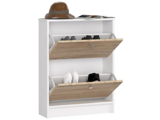 Zobacz SZAFKA NA BUTY 2 UCHYLNA BIAŁA / DĄB SONOMA SZAFKA NA BUTY 2 UCHYLNA BIAŁA / DĄB SONOMA