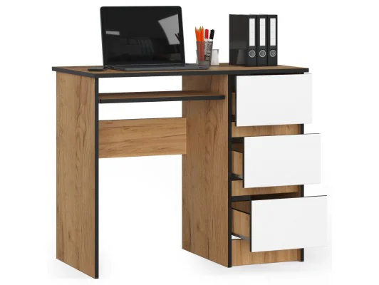 Zobacz BIURKO A-6 CLP DĄB CRAFT / BIAŁE PRAWOSTRONNE BIURKO A-6 CLP DĄB CRAFT / BIAŁE PRAWOSTRONNE