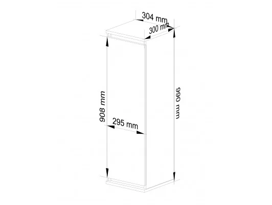 SZAFKA WISZĄCA - WITRYNA W30 CLP SONOMA / VENGE