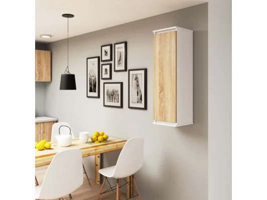 SZAFKA WISZĄCA - WITRYNA W30 CLP BIAŁA / SONOMA