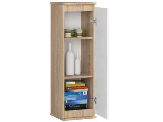 SZAFKA WISZĄCA - WITRYNA W30 CLP SONOMA / BIAŁA