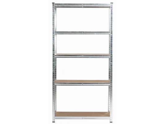 2x REGAŁ METALOWY 80x40x180 SREBRNY