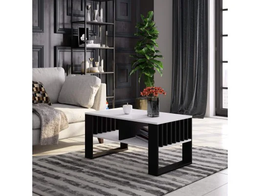 STOLIK KAWOWY ROCKFORD BIAŁY / CZARNY