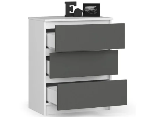 KOMODA K60 3SZ CLP BIAŁY / SZARY