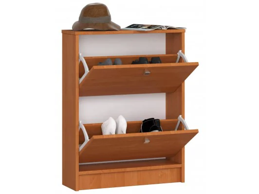 Szafka na buty 2 uchylne drzwiczki 60 cm - olcha