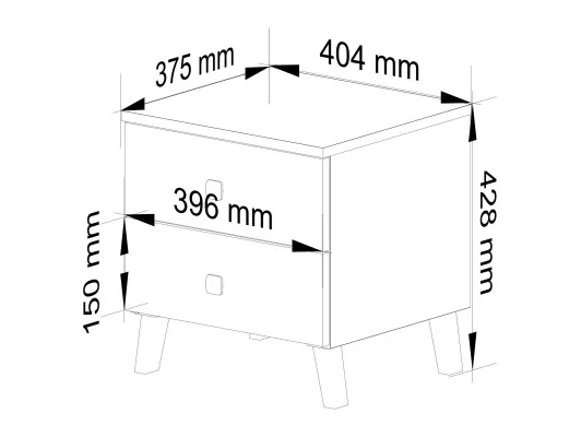 KOMODA MOBI K-02 BIAŁY CZARNY